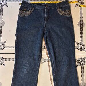 Tribal Brand Jeans with Embroidered Pockets - Boho Denim Style